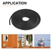DTGN 4mm x 6meters(DxL) Foam Rubber Weather Seal Strip -