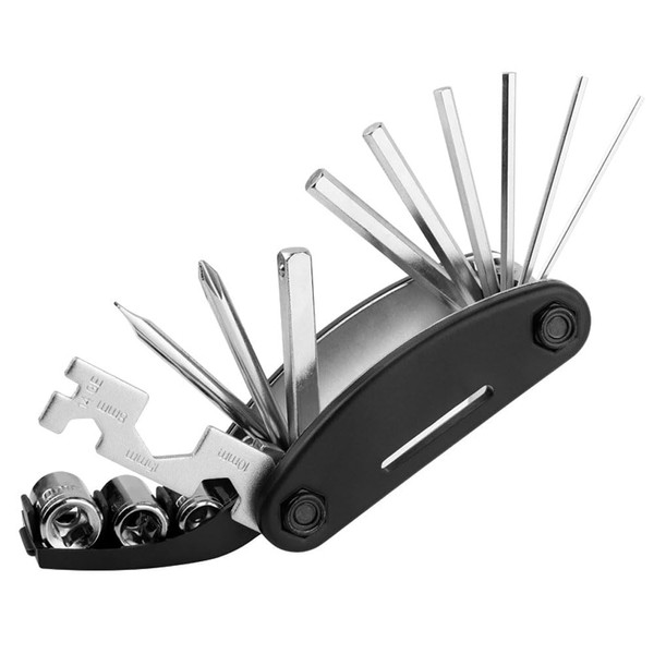 Bicycle Tool Set, Bicycle Tools, Multi-Tool, Multi-functional, Portable, Foldable, Multi-functional Tool Set, Hex Wrench Set, Bicycle Replacement Chains, Tires, etc. Bicycle Tool Set x 1