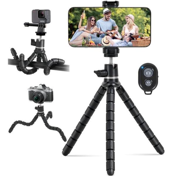 Mobile Phone Tripod, Mini Tripod Holder for Smartphone and Camera,