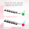 LANKIZ Lash Clusters 72 Pcs DIY Lash Extensions Individual Lashes