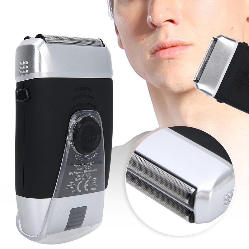 Rechargeable Electric Shaver Reciprocating Men Bald Head Trimmer Beard Shaver