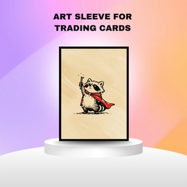 Trading Card Sleeves – 100 Count – Smooth Matte Art Back & Clear Front (66 x 92 mm) – Fits Standard Cards, MTG, Sports & Collector Decks - Little Red Bandit