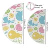 Moudou Easter Tree Skirt Easter Bunny Eggs Xmas Tree Skirts