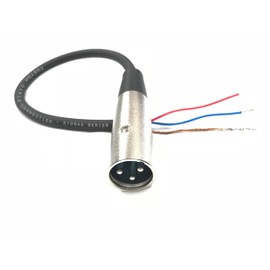 50 Foot Custom Cable Connection Pro-Audio XLR Balanced Microphone Male to Blunt 24 AWG Economy Cable