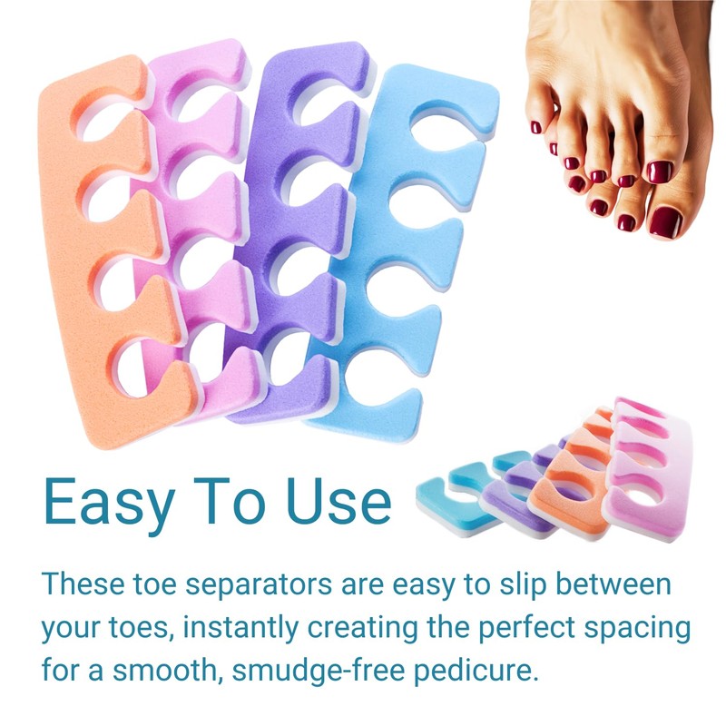 Toe Separators - Soft Two Tone Toe Spacers - Great