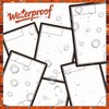 50 Pcs Reusable Dry Erase Token Cards with 5 Pcs