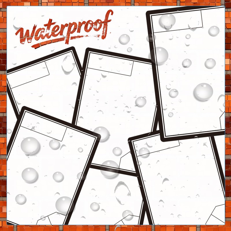 50 Pcs Reusable Dry Erase Token Cards with 5 Pcs