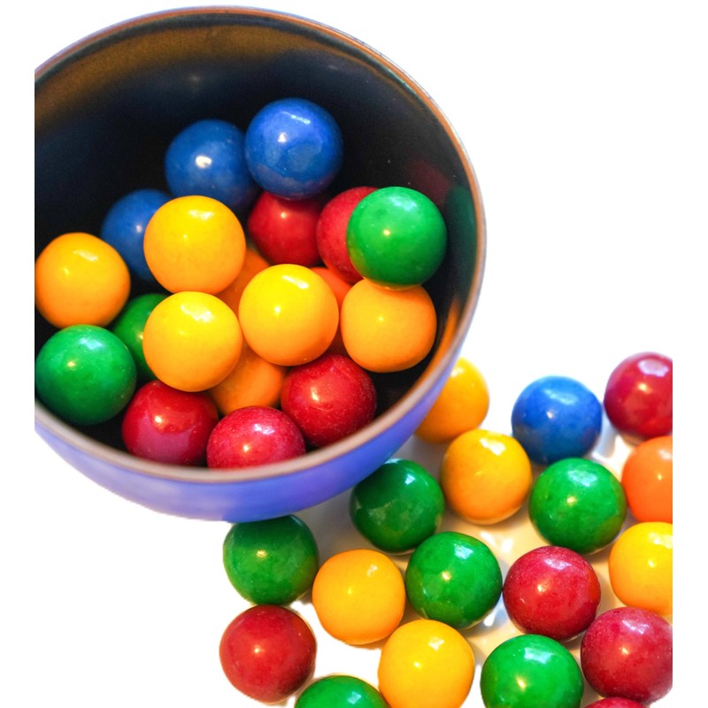 Extreme Sour FIlled Gumballs - 1 lb of 1" Tangy