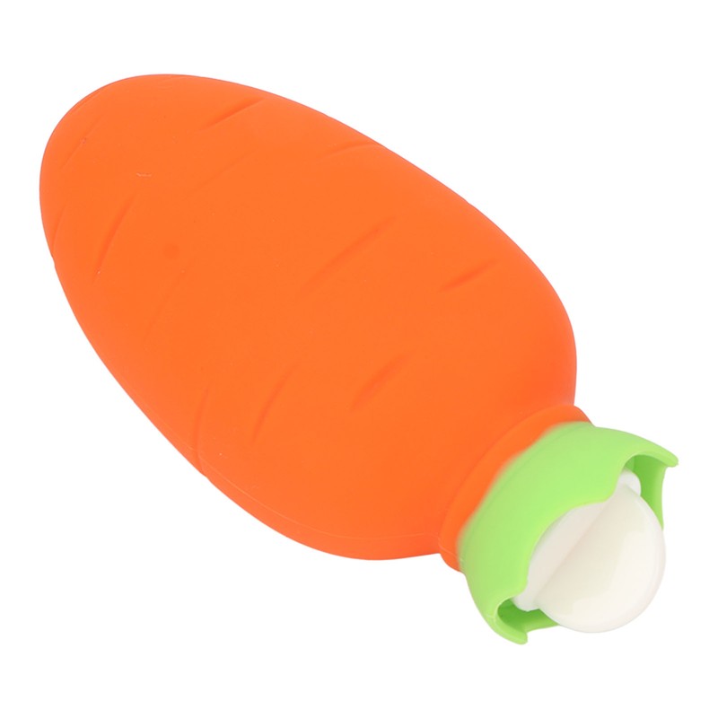 Carrot Hot Water Bottle Cute Silicone Microwaveable Anti Leakage Handheld