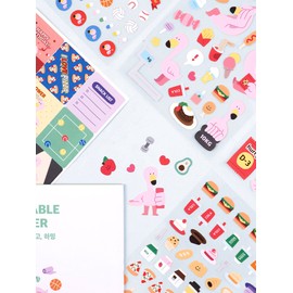 Lee Hoon (self-produced product) Lihun Haming Removable Sticker Set of 10 Lower Body Obesity Flamingo Diet Exercise Polkku Haming Removable Sticker Set / 리훈 하밍 리무버블 스티커 10종 세트 하체비만 플라밍고 다이어트 운동 폴꾸 하밍 리무버블스티커 세트