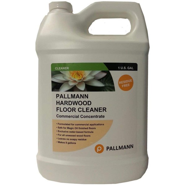 Pallmann Hardwood Floor Cleaner Concentrate 1 Gallon - Makes 8 Gallons of Cleaner - Water-based Streak-free Formula