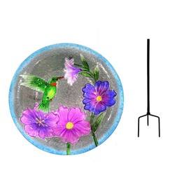 Songbird Essentials SE5002 Hummingbird Staked Bird Bath (Set of 1)