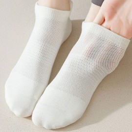 Summer Mesh Pilates Yoga Socks Non-slip Black/ONE 3ea