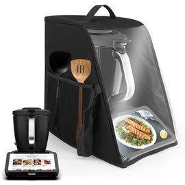 Cover for Thermomix TM7, Hood for Thermomix Cover Food Processor TM7 Accessories, Ideal for Protecting and Storing Your Food Processor (Black)