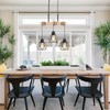 Farmhouse Dining Room Pendant Light Fixture Over Table, 3-Light Rustic