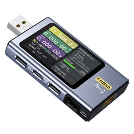 USB Voltage Current Meter 4‑28V 0‑7A 0‑140W LCD Display Type C Fast Charging Tester for PD2.0 PD3.0 QC2.0 QC3.0