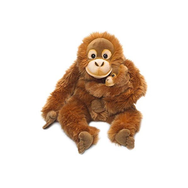 WWF Orang-utan MOTHER / CHILD plush stuffed baby animal soft