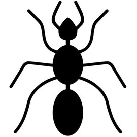 Ranger Products Ant Insect Bug Car Decal Window Sticker (White Color Decal) - Die Cut Decal Bumper Sticker for Windows, Cars, Trucks, Laptops, Etc.