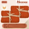 Pack of 2 Cheesecloth Table Runner, Burnt Orange, 90 x