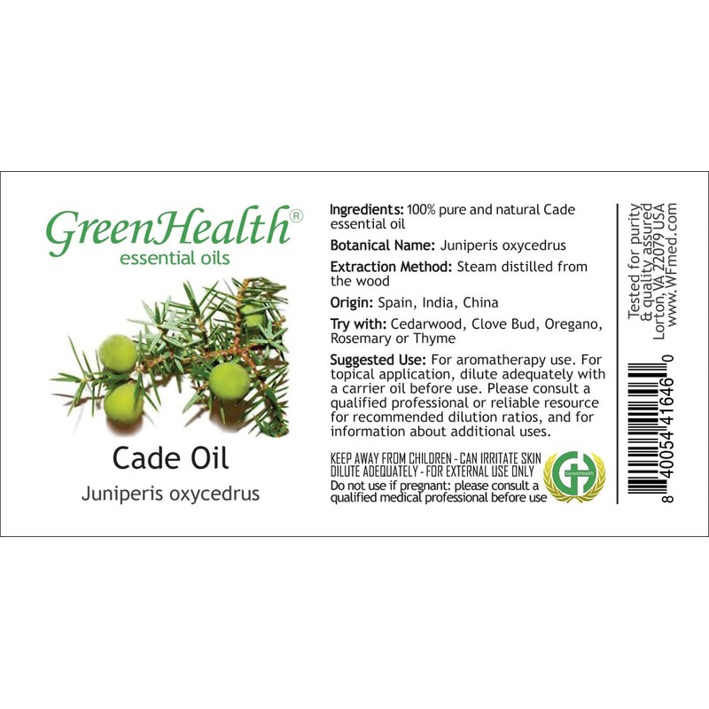 Cade Essential Oil – 2 fl oz (59 ml) Glass