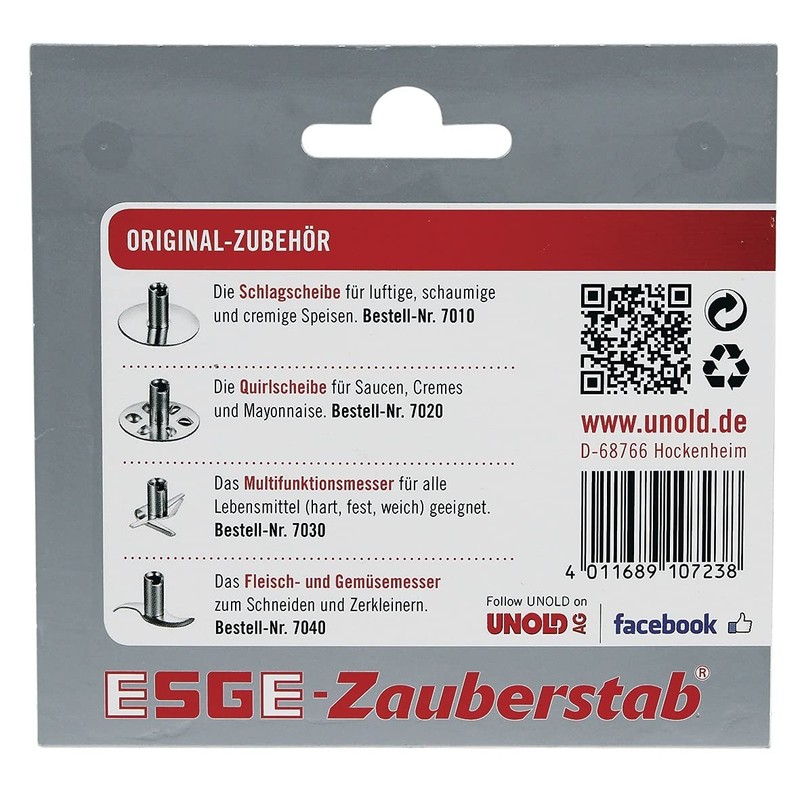 ESGE 7040 Zauberstab Fleisch- und Gemüsemesser, Silber