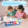 Cptoion Children's Watercolour Paints, 12 Colours Watercolour Box, Watercolour Paint