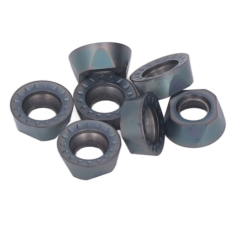 10Pcs Carbide Turning Inserts Round Coated Blade for Wood Metal