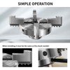 NNBWKIXI 4 Inch Wood Lathe Chuck Set 4 Jaws Self-Centering