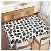 Beabes Polka Dot Dinner Table Cloths Black Polka Dots Decorative