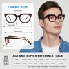 Reading Glasses for Women Men Blue Light with Spring Hinge,