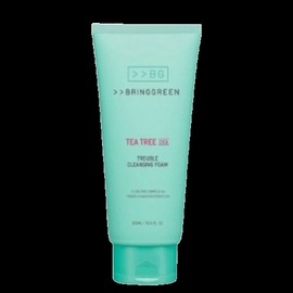 Bringgreen Tea Tree Cica Trouble Cleansing Foam 300ml Acne Cleansing Non-irritating Soothing Face Wash / 브링그린 티트리 시카 트러블 클렌징 폼 300ml 여드름크렌징 자극없는 진정 세안제