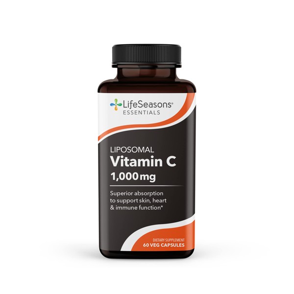 Life Seasons Essentials Liposomal Vitamin C - for Immune Support, Antioxidant Support & Heart Health - with Liposomal Vitamin C - 1000 mg per 2 Capsules - 30 Day Supply