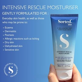 Crema hidratante de rescate intensivo para piel seleccionada, perfecta para pieles secas, deshidratadas y sensibles, crema hidratante corporal hipoale