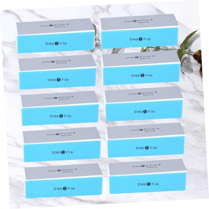 Mikinona 3sets Four-sided Nail Buffer Block Sanding File for Artwork