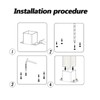 Voittozege 4 Pcs 4x4 Post Bracket Anchor Base, Deck Post