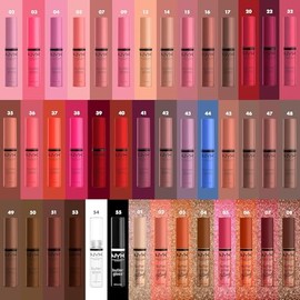 NYX PROFESSIONAL MAKEUP - Brillo de labios antiadherente, terciopelo rojo (rojo profundo)                                                             