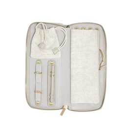 Stackers Linen and Oatmeal Jewellery Roll