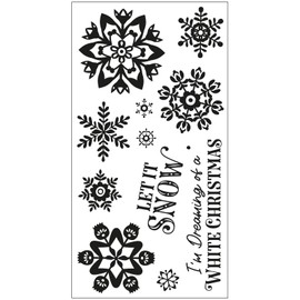 Sizzix Clear Stamps Set White Christmas by Catherine Pooler