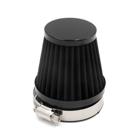 uxcell 60mm Inlet Dia Black Motorcycle Air Intake Filter Cleaner W Adjustable Clamp