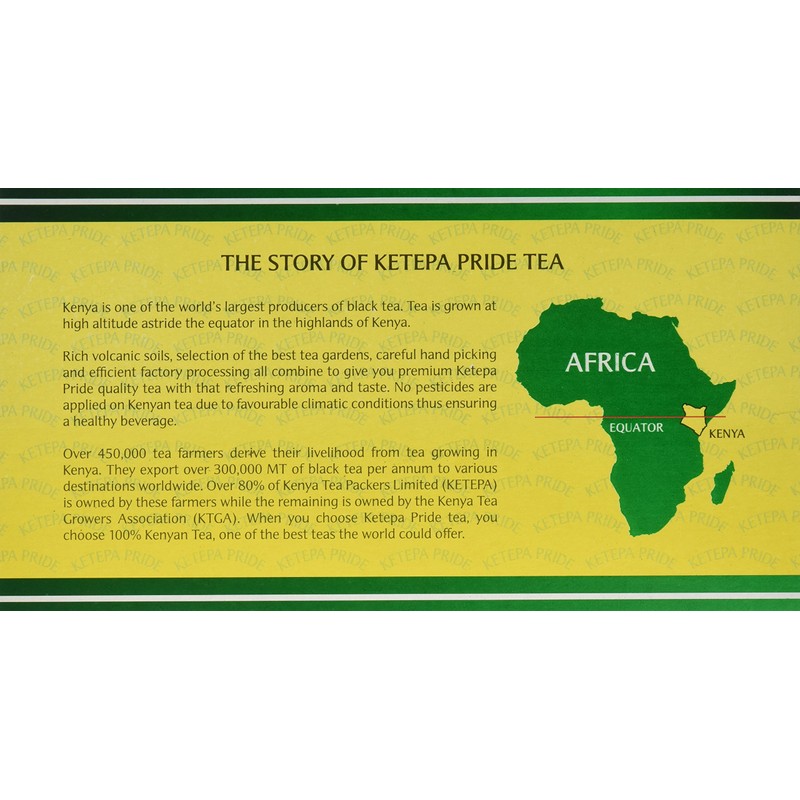 Ketepa Pride Standard Pack, 200 g, 100 Tag Less Teabags