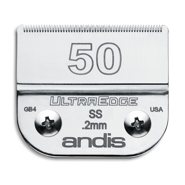 Andis Carbon-Infused Steel UltraEdge Dog Clipper Blade, Size-50SS, 1/125-Inch Cut Length (64185)