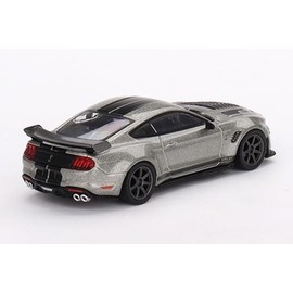TrueScale Miniatures MINI GT 1/64 Shelby GT500 SE Wide Body Pepper Grey Metallic Left Handle Finished Product