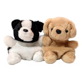 Aurora Set of 2 BRODY COLLIE & SUNNY LAB Palm Pals 5" Stuffed Animal Plush, Aurora