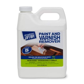 Motsenbocker's Lift Off 41132 32-Ounce Paint and Varnish Remover for Wood Stain, Solvent Paint, Lacquers, Polyurethane Works on Cabinetry, Furniture, Wood and More Water-Based, Pack of 1
