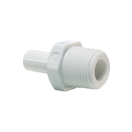 John Guest Speedfit PP051624W 1/2OD by 1/2NPTF Stem Adapter, 10-Pack