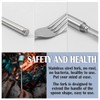 DOERDO 2pcs Extendable Fork, Stainless Steel Adjustable BBQ Telescopic Dinner