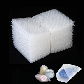 8 x 10inch Clear Bubble Out Bag Pouches, Yision 50PCS Protective Bubble Cushion Wrap Bag, Double Wall Shockproof Bubble Pouches Bag for Moving, Shipping and Storage