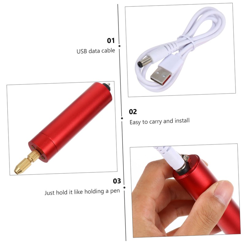 Operitacx 1set Electric Engraving Pen Kit Tool for Compact Design