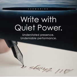 TAG Submarine Luxury Fountain Pen – TurbineDriven Refill, Gold-Plated Medium Nib, Elegant Writing Gift for Men & Women, Designed by Award-Winning Team