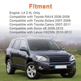 VANJING Engine Oil Pan with Drain Plug Compatible with Toyota Camry 2007-2011, RAV4 2006-2008, Solara 2007-2008, Scion xB 2008-2015, Lexus HS250h 2010-2012 L4 2.4L Replacement for 12101-0H050 264-319